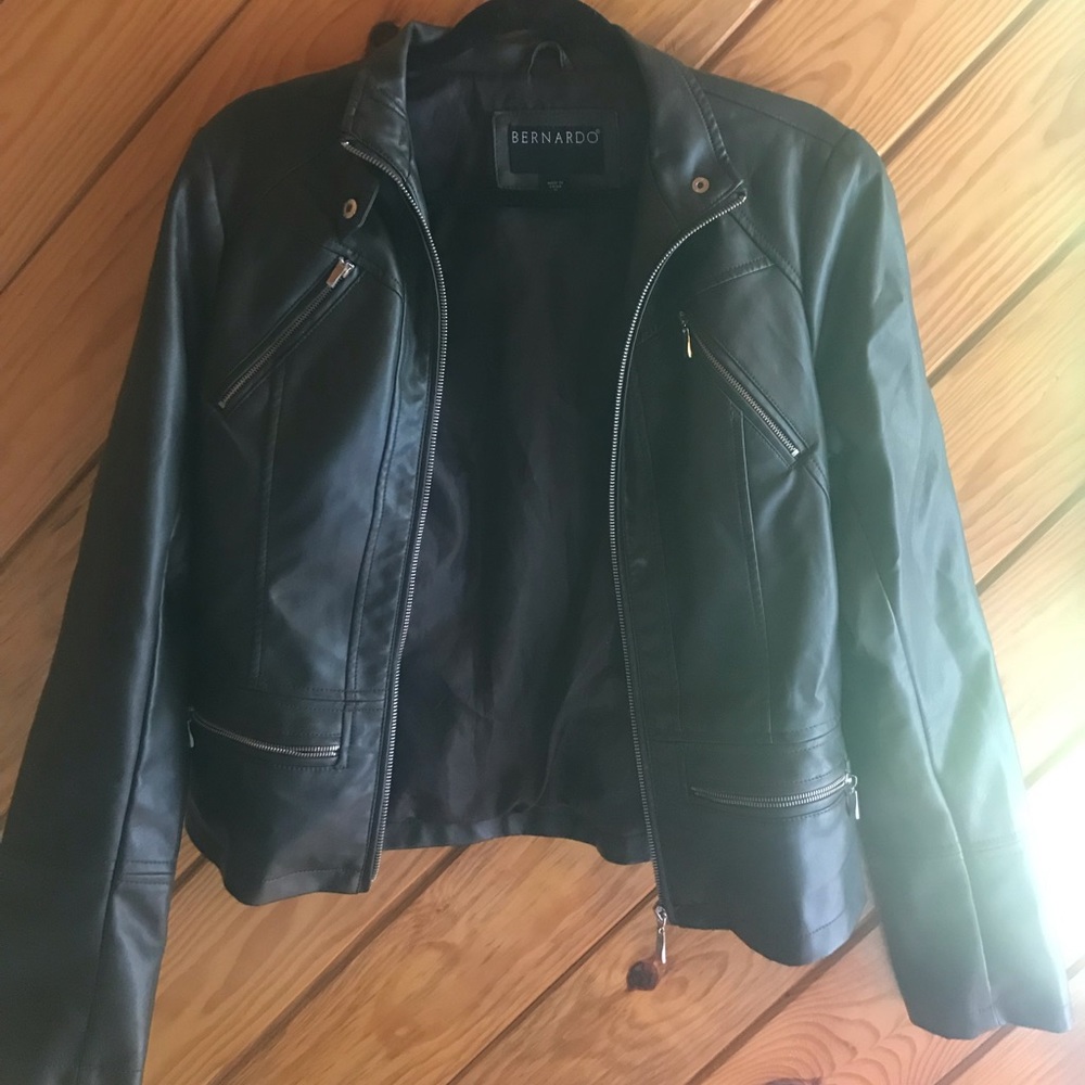 Faux leather jacket